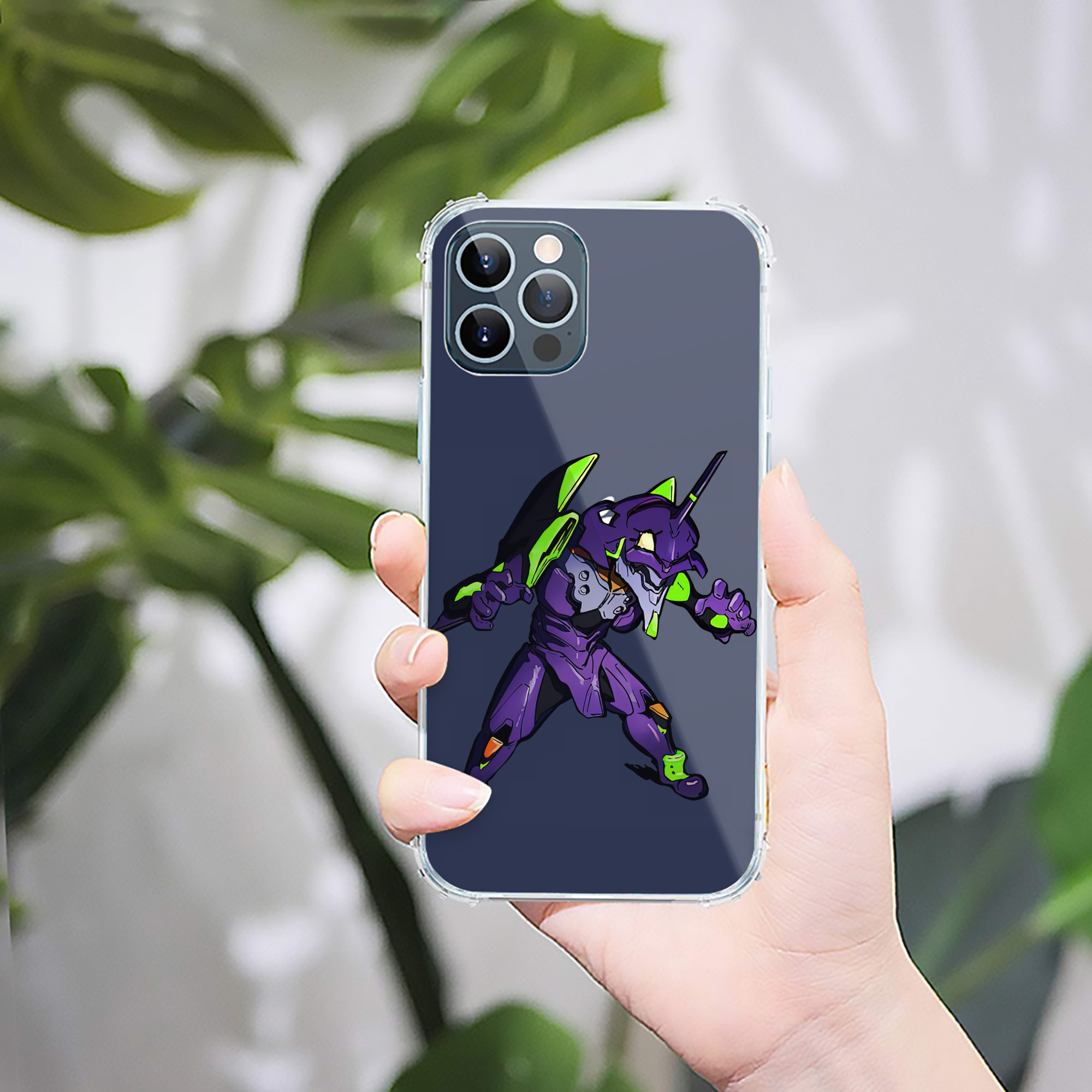 （画像用） EVA 新世紀エヴァンゲリオン 【iPhone 12シリーズ対応】透明スマホケース（クリアソフトケース）